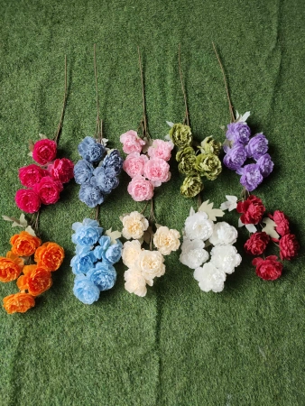 пион 5 голов на ветке серо-голубой