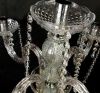 акриловый подсвечник 5 голов 10 штук серебро