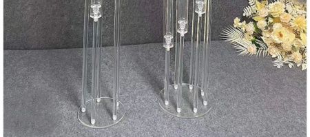 акриловый канделябр полнотелый 8 рожков