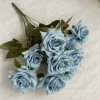 букет мини-роз 9 голов 8 см голубой
