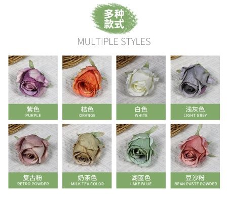 пачка 20 штук бутон розы 6 см белая