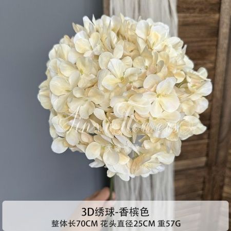 гортензия D25 см шампань